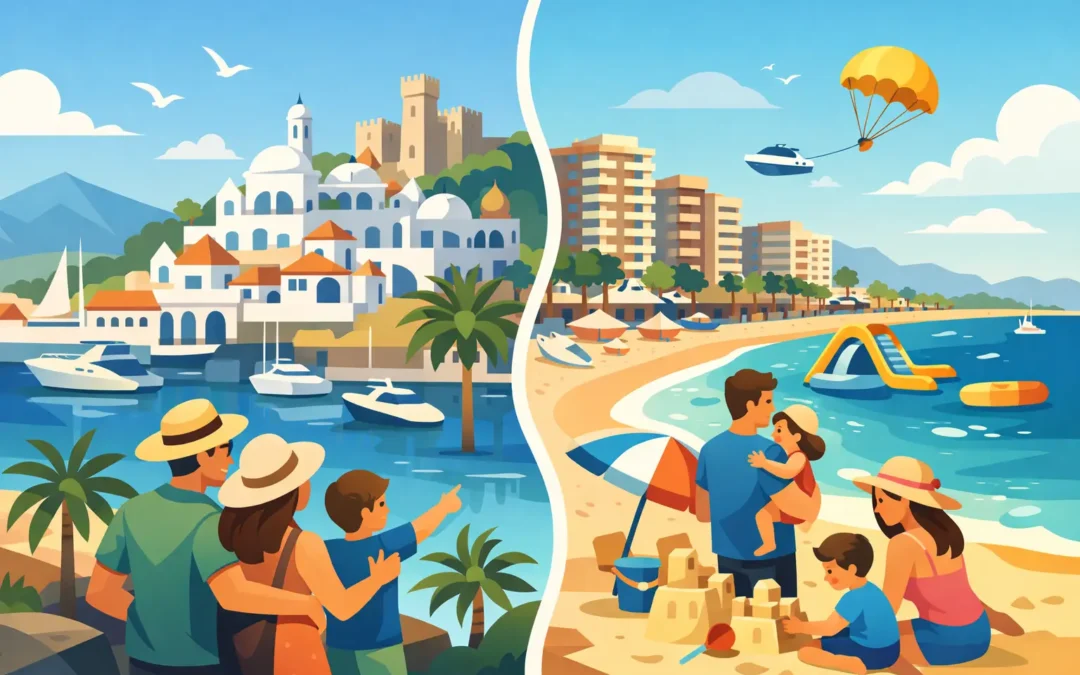 Benalmadena or Fuengirola family holiday?